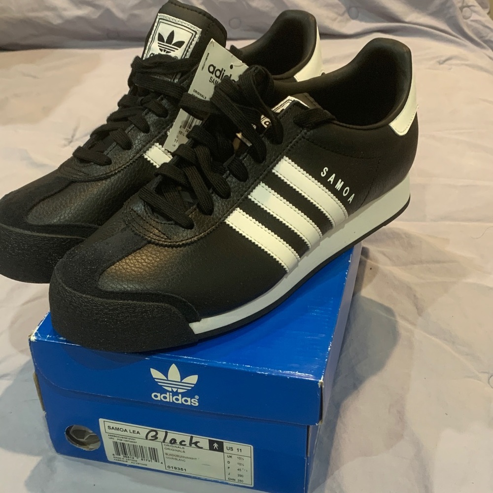 Adidas Samoa Black and White Sneakers